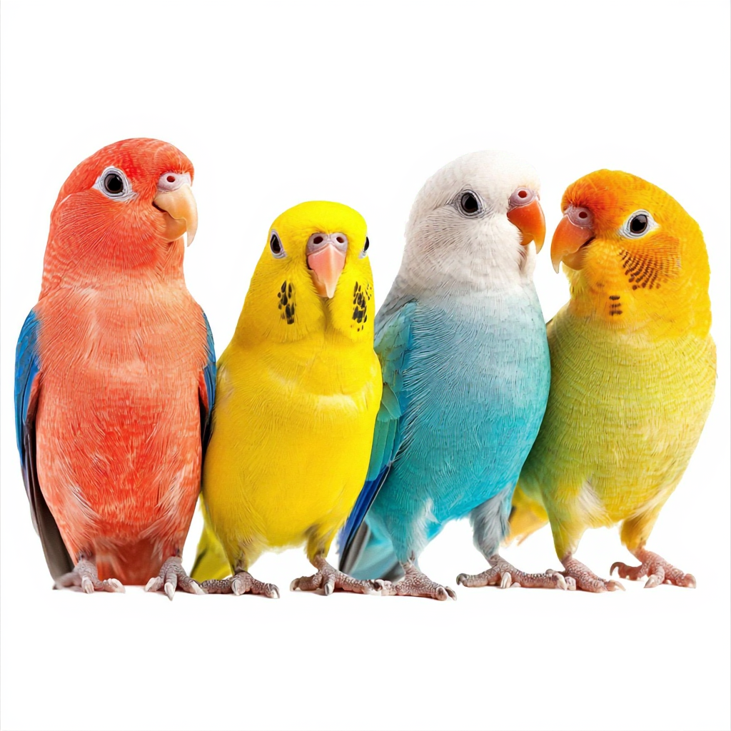 Yellow and green budgie parrot showing signs of health monitoring - MyFurries Bird Care