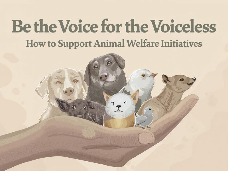 Be the Voice for the Voiceless: How to Support Animal Welfare Initiatives
