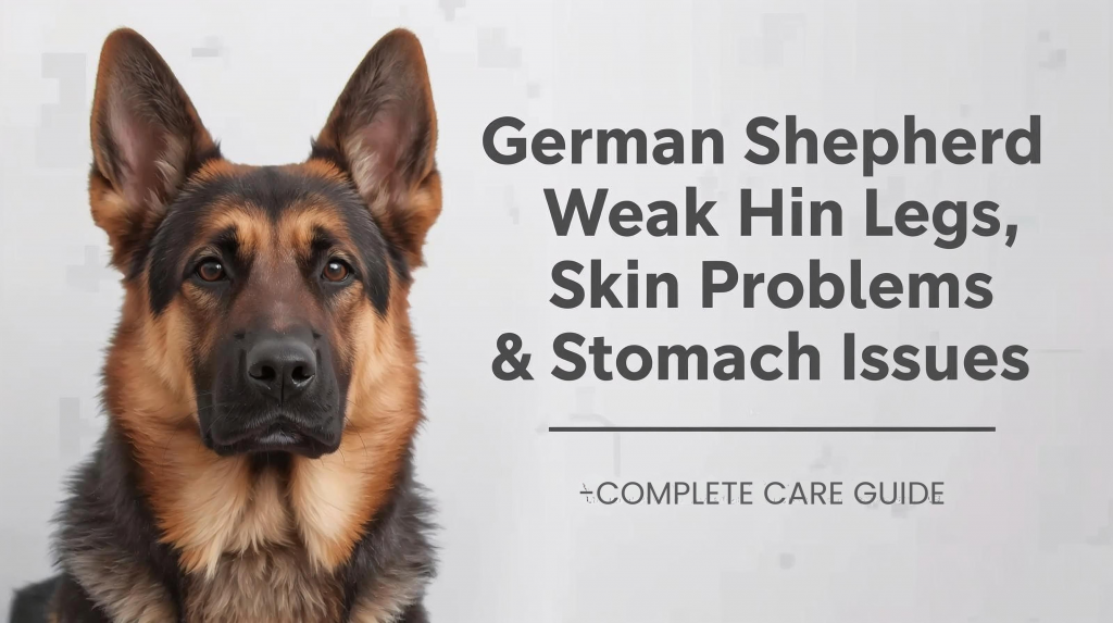 German Shepherd Weak Hind Legs, Skin Problems & Stomach Issues — Complete Care Guide