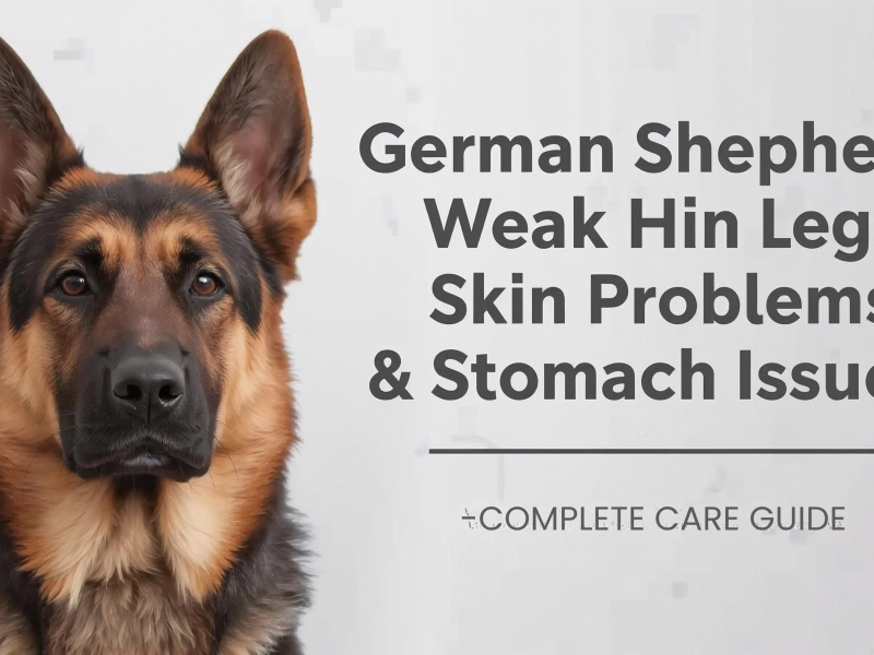 German Shepherd Weak Hind Legs, Skin Problems & Stomach Issues — Complete Care Guide