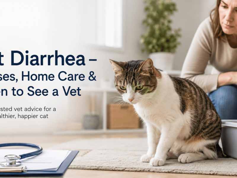Cat Diarrhea – Causes, Home Care & When to See a Vet