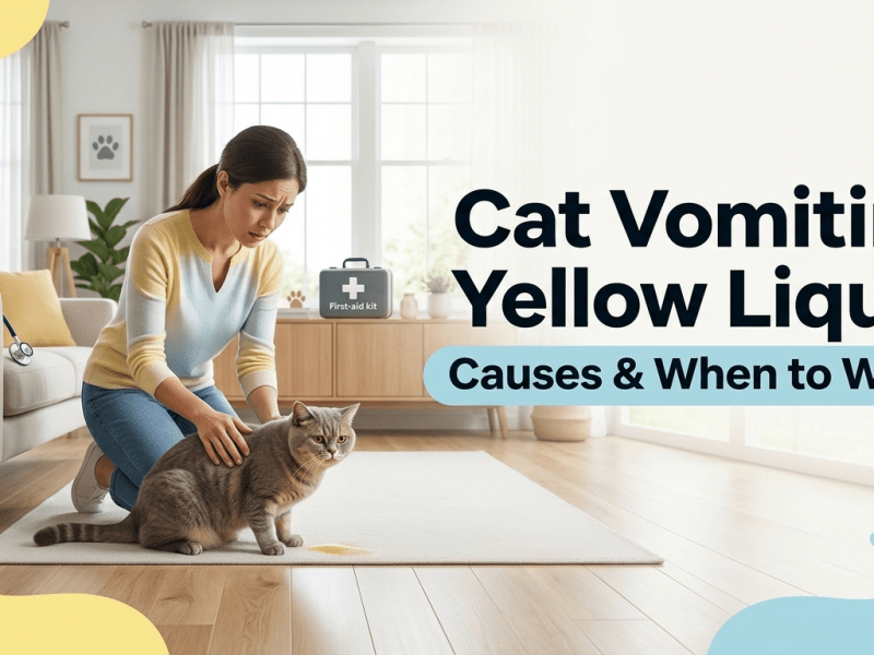 Cat Vomiting Yellow Liquid – Causes & When to Worry