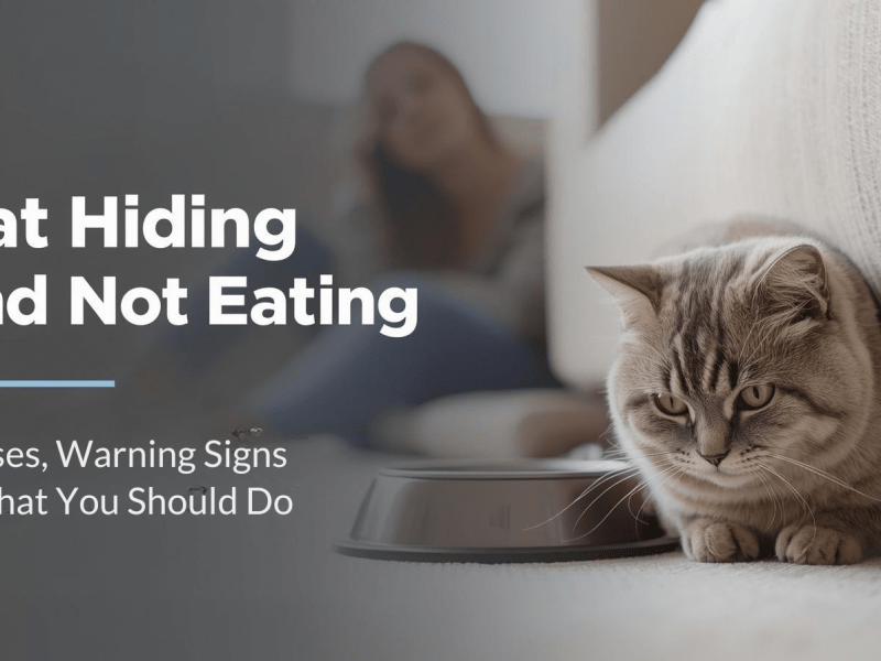 Cat hiding & not eating Causes, Warning Signs & What You Should Do